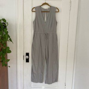 Ali Golden Slit-back jumper, gray, size M